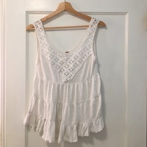 Free People flowy ruffle tank